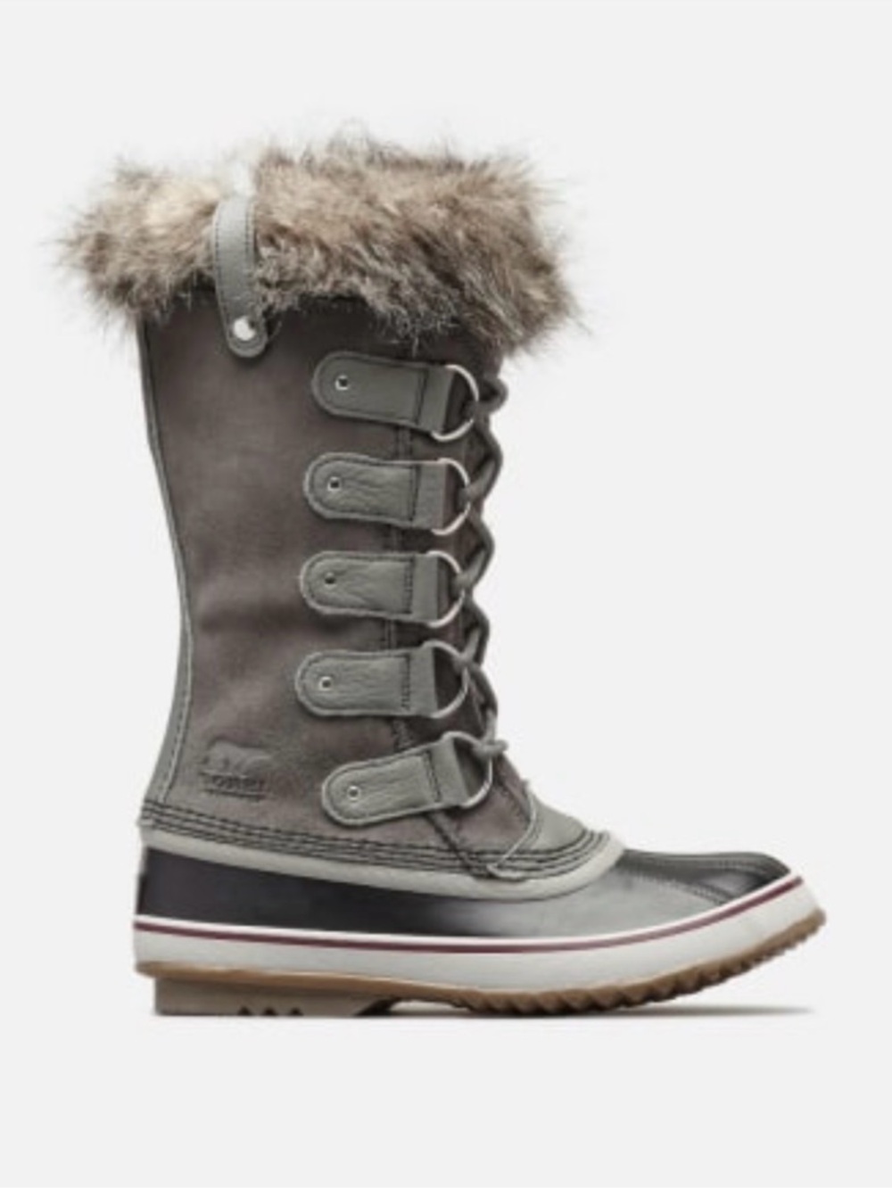 Sorel Joan of Arctic Waterproof Fur Lined Winter Boots in Grey